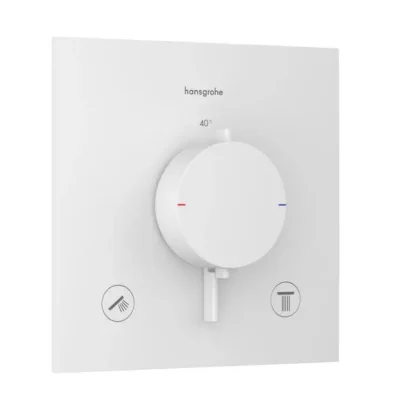 Hansgrohe Ecostat Comfort E - zemapmetuma termostata maisītājs, 2 patērētājiem, balts matēts 33711700