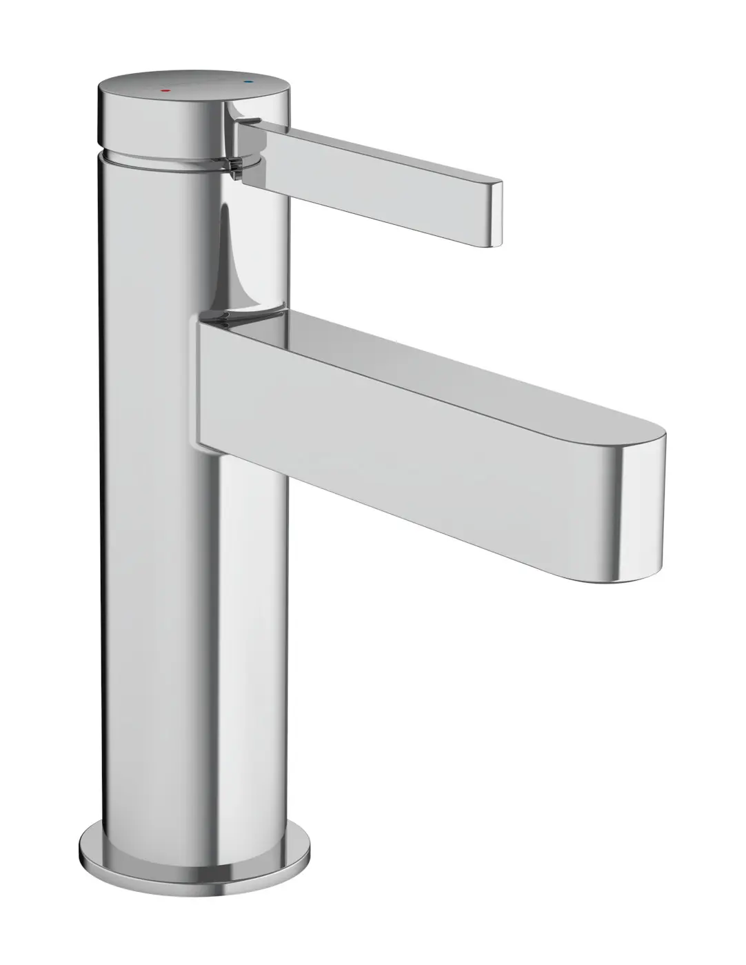 Hansgrohe Finoris - izlietnes vienas sviras maisītājs 100, ar noteces komplektu Push-Open, EcoSmart, hromēts 76010000