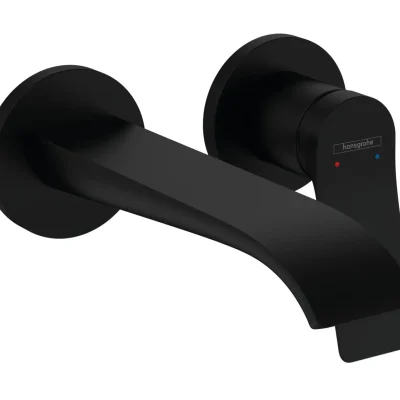 Hansgrohe Vivenis - zemapmetuma izlietnes maisītājs, 2 caurumu uzstādīšana, EcoSmart, melns matēts 75050670