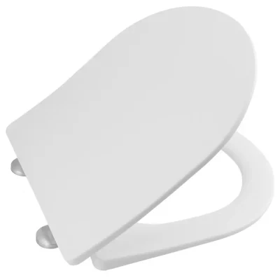 Aqualine Vermet - WC sēdeklis, Slim, SoftClose, balts VRS008