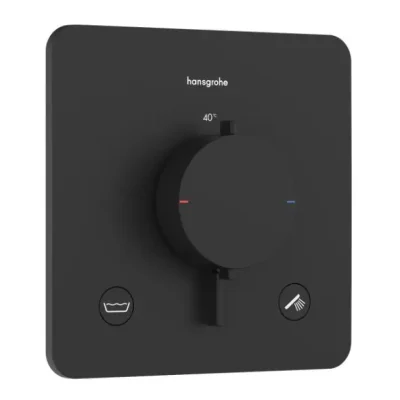 Hansgrohe Ecostat Comfort Q - zemapmetuma termostata maisītājs, 2 patērētājiem, matēti melns 33717670