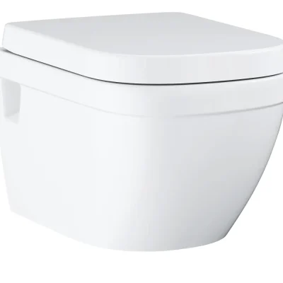Grohe Euro Ceramic - piekaramais WC ar WC sēdekli, SoftClose, Rimless, Alpu balts 39703000