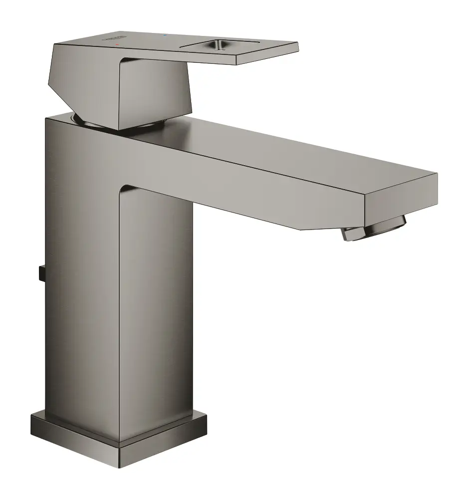 Grohe Eurocube - izlietnes maisītājs ar noteci, Hard Graphite birstēts 23445AL0