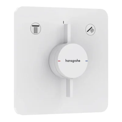 Hansgrohe DuoTurn Q - zemapmetuma maisītājs, 2 patērētājiem, balts matēts 75414700