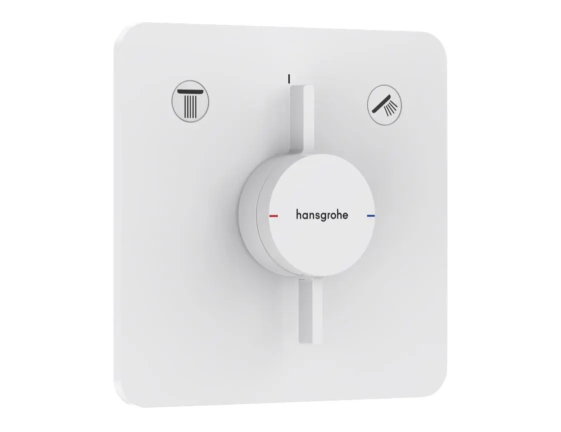 Hansgrohe DuoTurn Q - zemapmetuma maisītājs, 2 patērētājiem, balts matēts 75414700