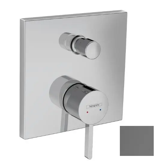 Hansgrohe Finoris - zemapmetuma maisītājs, 2 patērētājiem, hroms melns birstēts 76415340