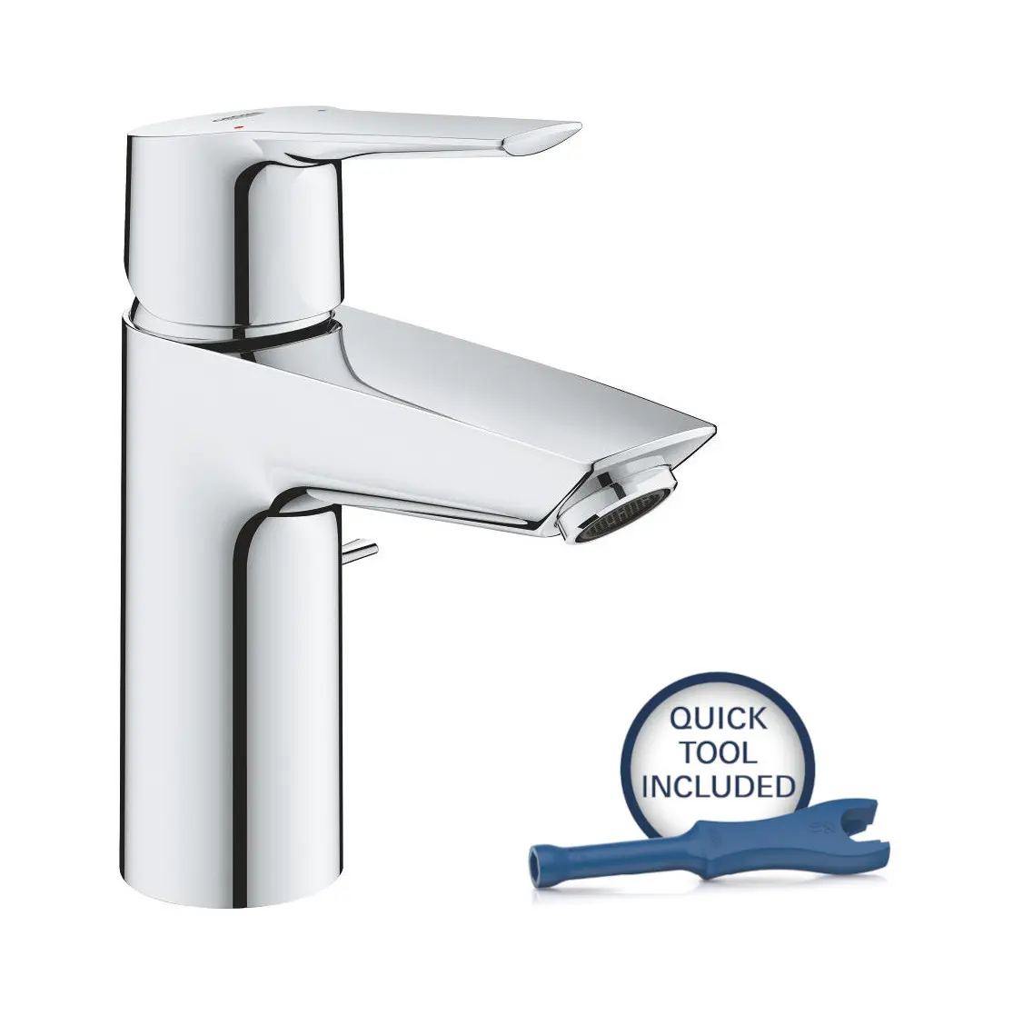 Grohe QuickFix Start - izlietnes maisītājs ar noteces komplektu, CoolStart, hroms 31137002