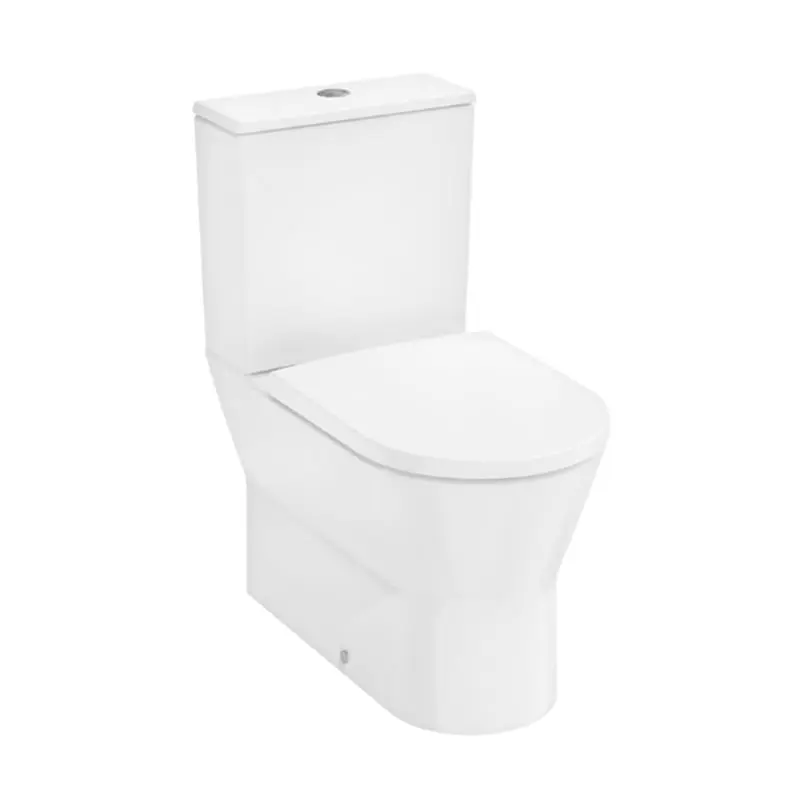 Hansgrohe EluPura Original S - WC komplekts ar sēdekli, Vario noteka, Rimless, balts 60205450