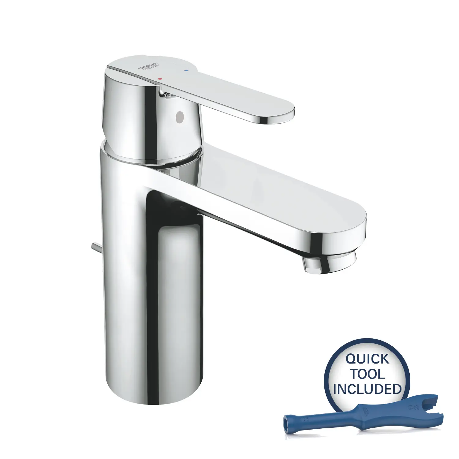 Grohe Get - izlietnes maisītājs ar izteku, hroms 23454000