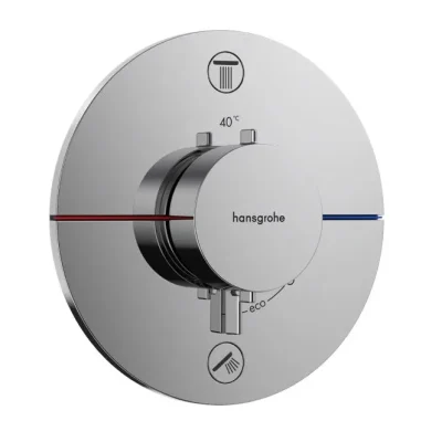 Hansgrohe ShowerSelect Comfort - zemapmetuma termostata maisītājs 2 patērētājiem, hroms 15554000