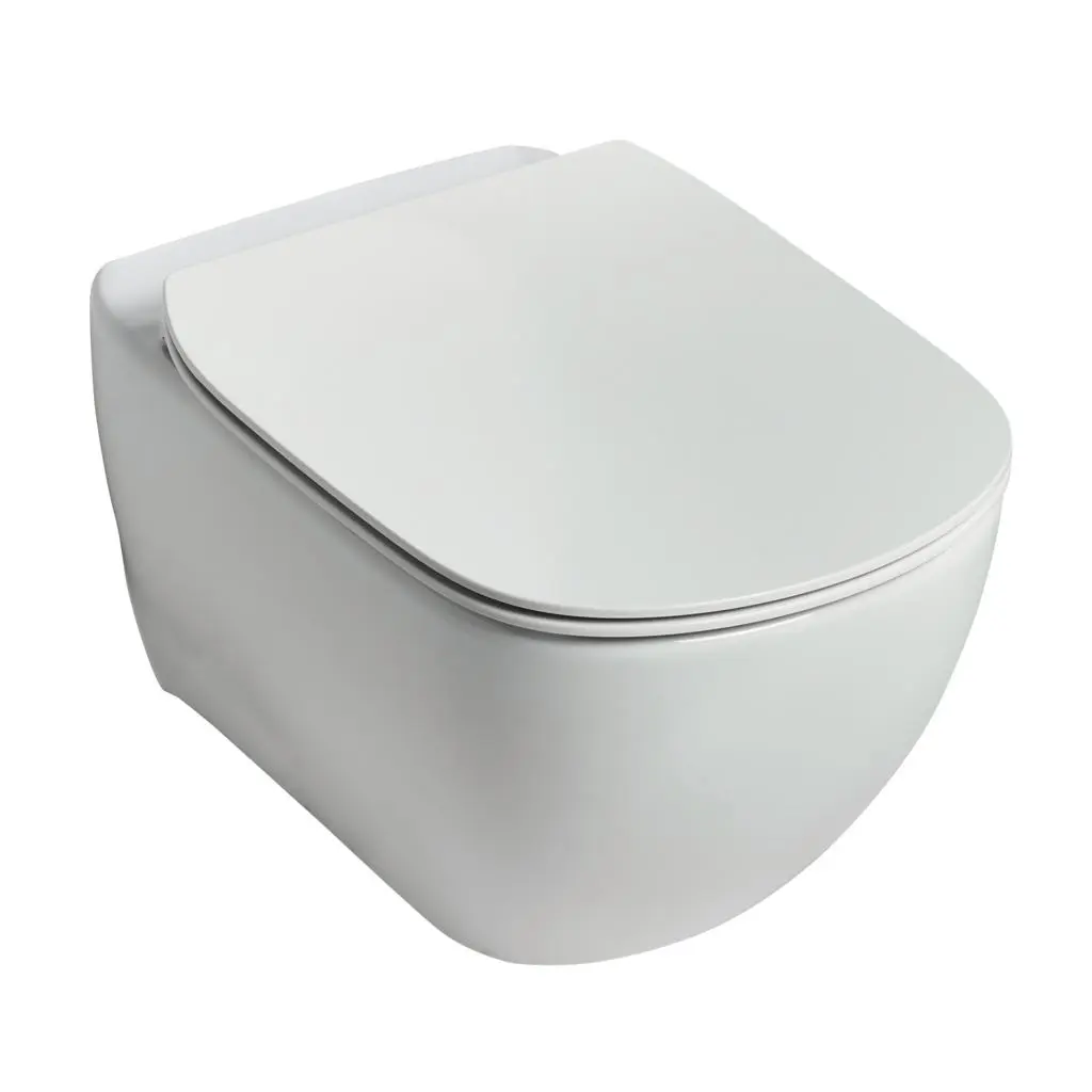 Ideal Standard Tesi - piekaramais WC ar WC sēdekli, Aquablade, balts T354701