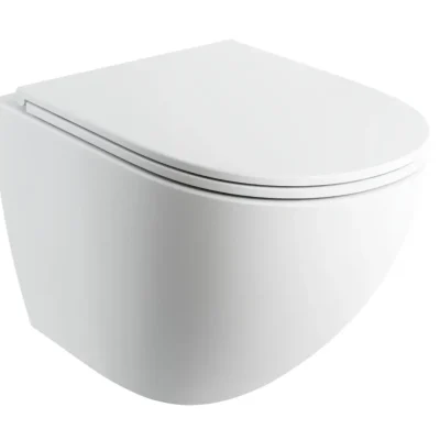 OMNIRES Ottawa Comfort - piekaramais WC ar SoftClose sēdekli, Rimless, matēti balts OTTAWACMWBM