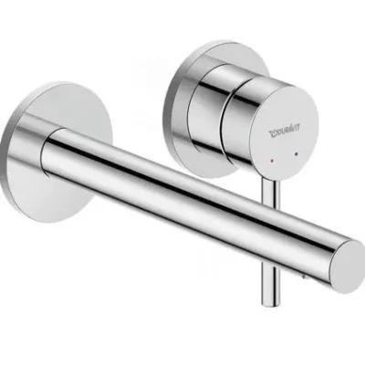 Duravit Circle - izlietnes maisītājs - zemapmetuma, 2 caurumu montāža, hroms CE1070004010
