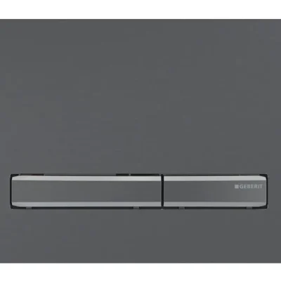 Geberit Sigma50 - WC vadības plate, easy to clean, hroms melns birstēts 115.671.QD.2