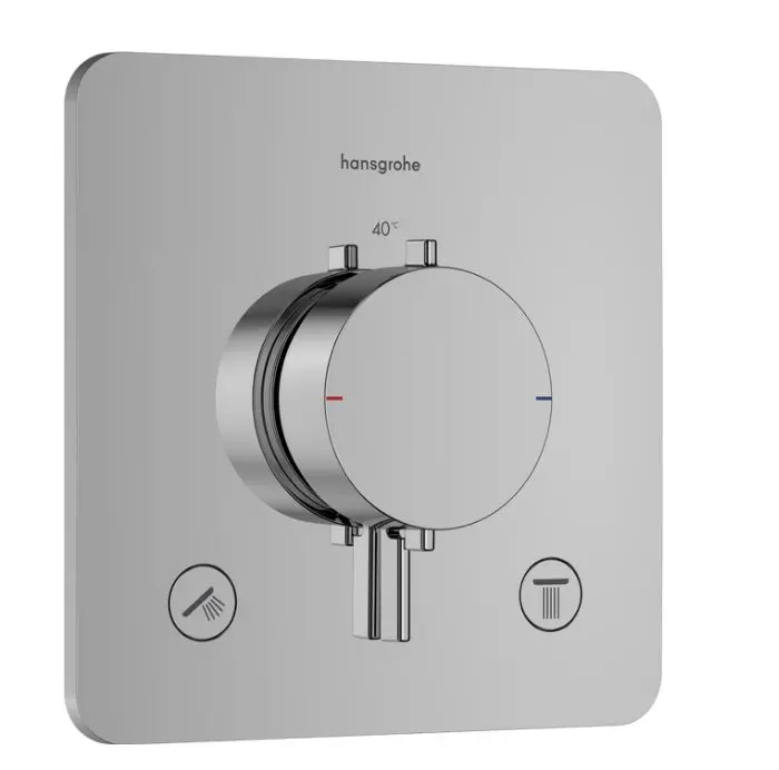 Hansgrohe Ecostat Comfort Q - zemapmetuma termostata maisītājs 2 patērētājiem, hroms 33713000