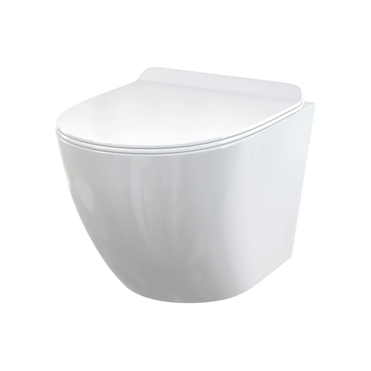 Alcadrain keramika - piekaramais WC ar Slim sēdekli, SoftClose, bezapmales, balts WC SOLID