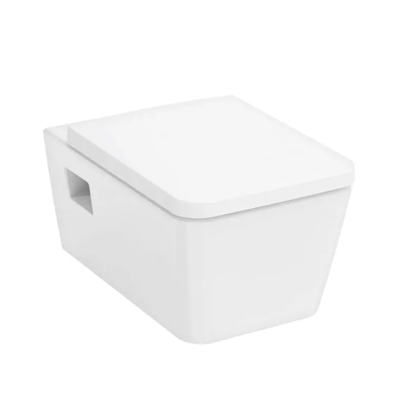 Hansgrohe EluPura Original Q - sienas WC ar sēdekli, Rimless, balta 60208450
