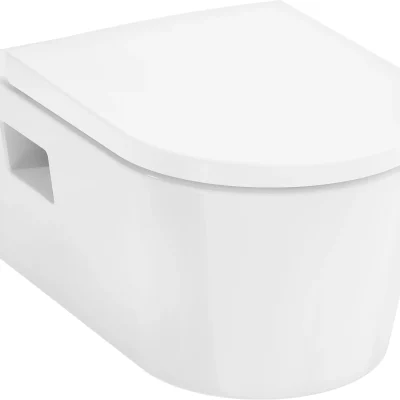 Hansgrohe EluPura Original S - pie sienas stiprināms WC ar SoftClose sēdekli, Rimless, AquaChannel Flush, balts 60288450