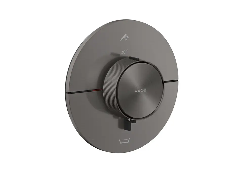 Axor ShowerSelect ID - zemapmetuma termostata maisītājs 2 patērētājiem, hroms melns matēts 36751340
