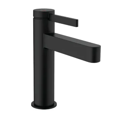 Hansgrohe Finoris - izlietnes maisītājs, ar noteces komplektu, CoolStart, EcoSmart, matēti melns 76025670