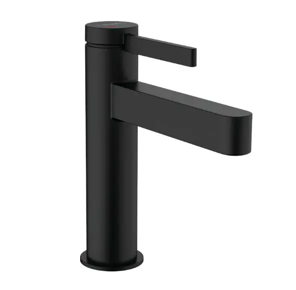 Hansgrohe Finoris - izlietnes maisītājs, ar noteces komplektu, CoolStart, EcoSmart, matēti melns 76025670