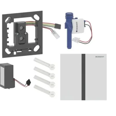 Geberit - Elektroniska pisuāra skalošanas vadība tips 40, tīkla darbība, easy to clean, Bluetooth, matēti balts 116.227.JT.1