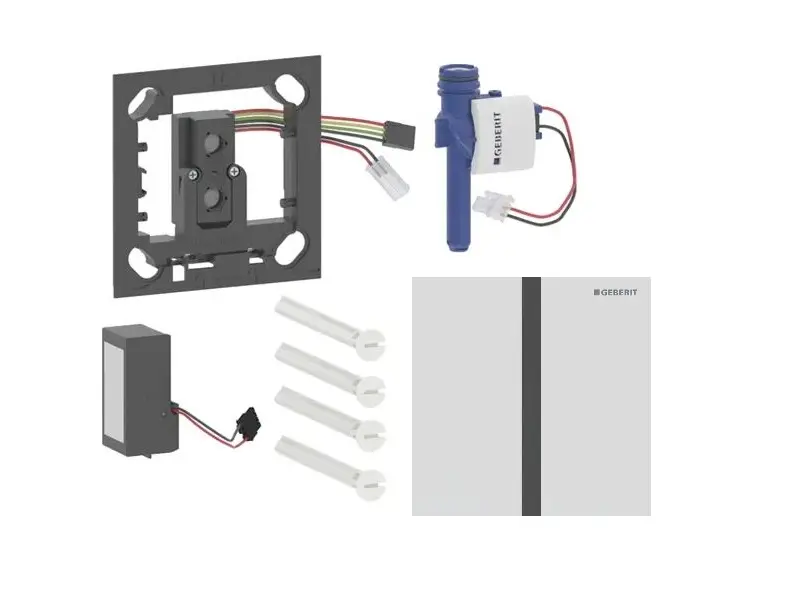 Geberit - Elektroniska pisuāra skalošanas vadība tips 40, tīkla darbība, easy to clean, Bluetooth, matēti balts 116.227.JT.1