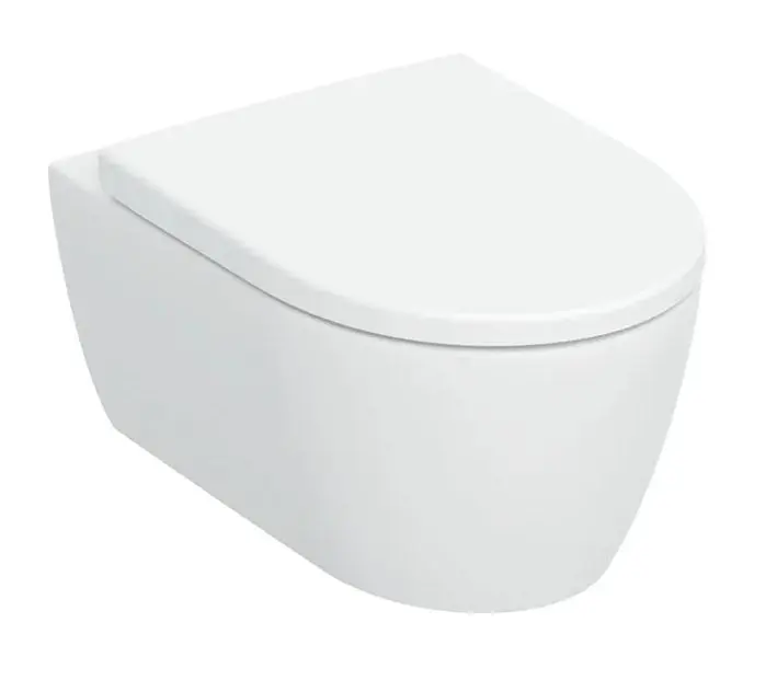 Geberit iCon - piekaramais WC ar SoftClose sēdekli, TurboFlush, Rimfree, balts 503.046.00.1