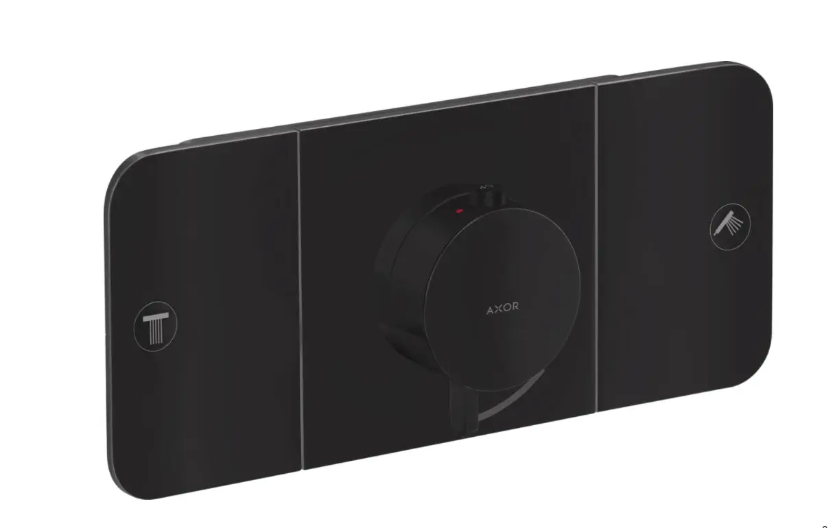 Axor One - zemapmetuma termostats 2 patērētājiem, matēti melns 45712670