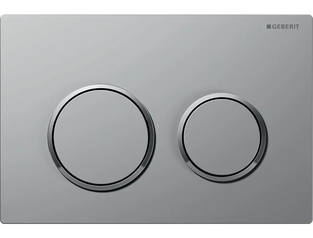 Geberit Omega20 - vadības plate, Easy to clean, hroms matēts/hroms spīdīgs 115.085.JQ.1