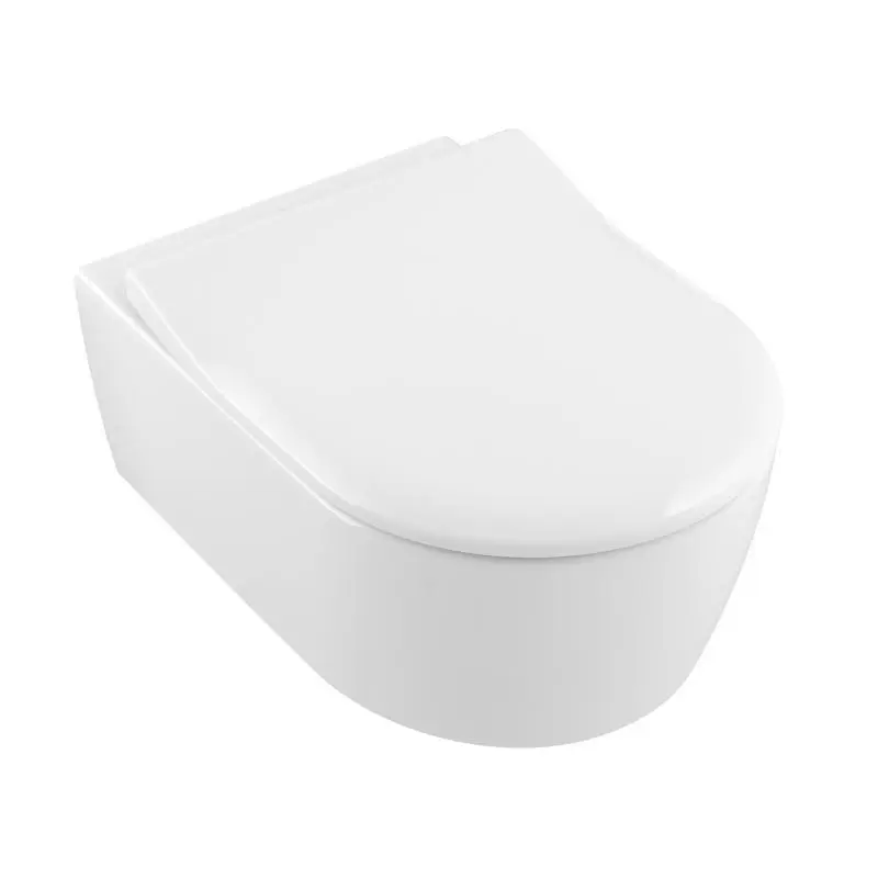 Villeroy & Boch Avento - piekaramais WC ar sēdekli SoftClosing, DirectFlush, Alpu balts 5656RS01