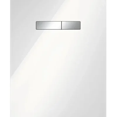 Tece TECElux - augšējā vadības plate ar manuālu vadību, stikls balts/hroms spīdīgs 9650001