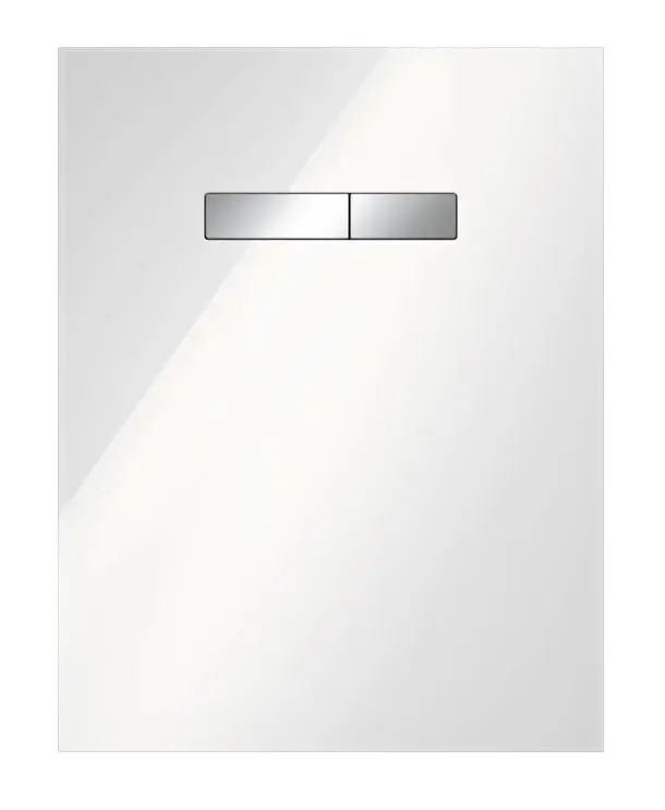 Tece TECElux - augšējā vadības plate ar manuālu vadību, stikls balts/hroms spīdīgs 9650001