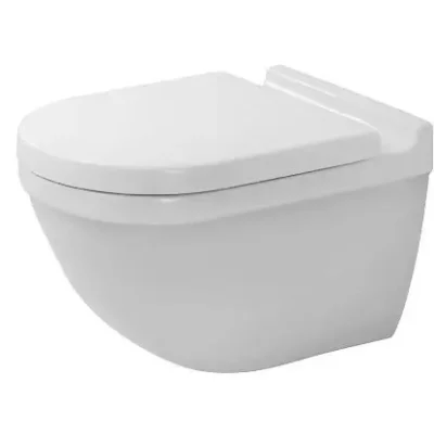 Duravit Starck 3 - pie sienas stiprināms WC ar WC sēdekli SoftClose, Alpu balts 42250900A1