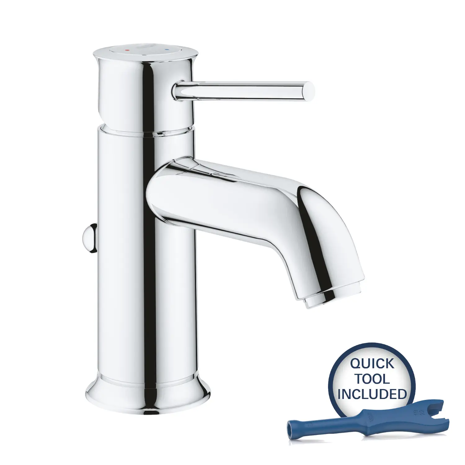 Grohe Start Classic - izlietnes maisītājs ar noteci, hroms 23782000