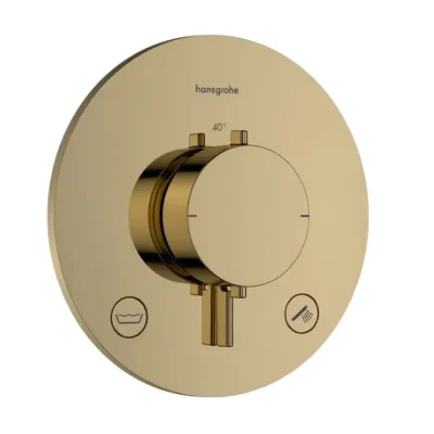 Hansgrohe Ecostat Comfort S - zemapmetuma termostata maisītājs, 2 patērētājiem, pulēta zelta apdare 33718990