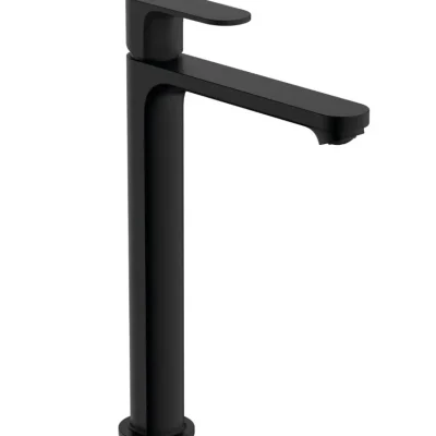 Hansgrohe Rebris S - maisītājs uz virsmas uzstādāmai izlietnei, ar noteci, CoolStart, melns matēts 72580670