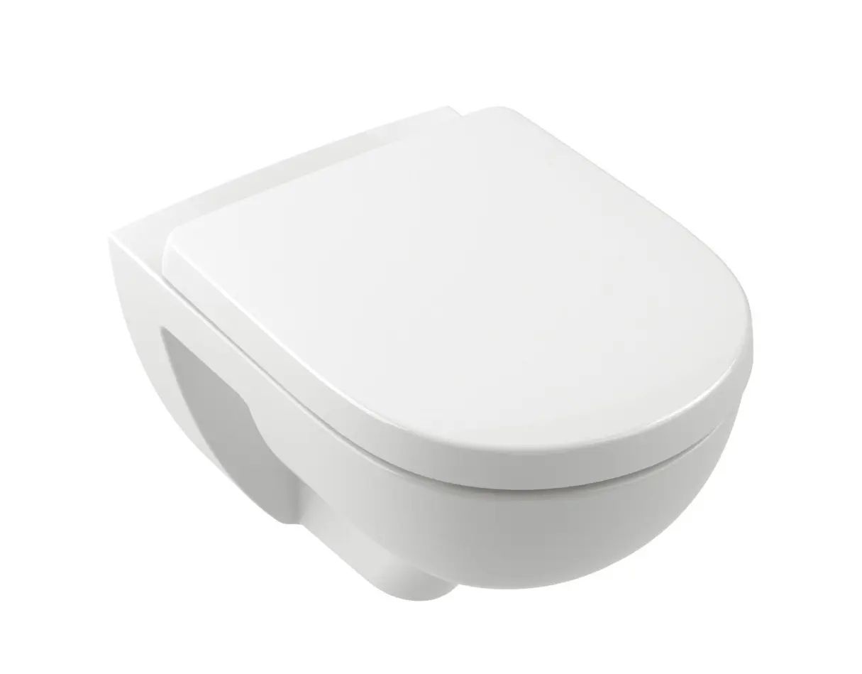 Villeroy & Boch O.novo - pie sienas stiprināms WC ar SoftClosing sēdekli, TwistFlush, DirectFlush, Alpu balts 5660CL01