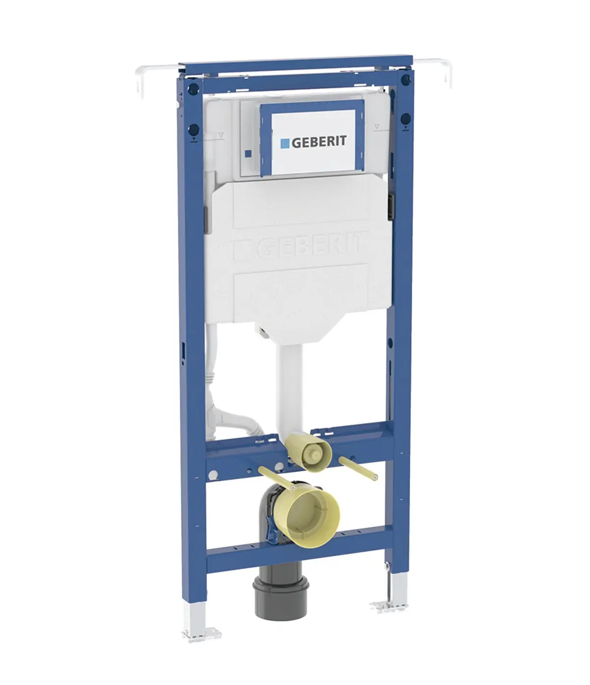 Geberit Duofix - priekšsienas elements sienas WC, montāžai starp sānu sienām, augstums 1,12 m 111.355.00.6