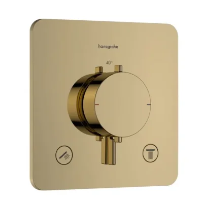 Hansgrohe Ecostat Comfort Q - zemapmetuma termostats, 2 patērētājiem, pulēta zelta apdare 33713990