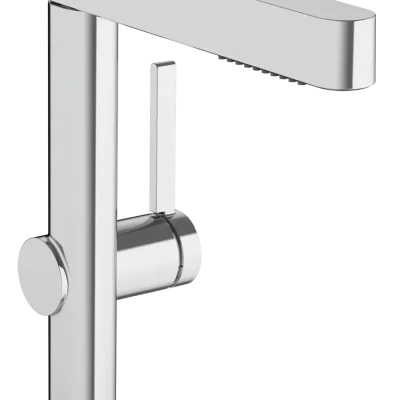Hansgrohe Finoris - izlietnes vienas sviras maisītājs 230, ar Push-Open noteces komplektu un izvelkamu dušas uzgali, EcoSmart, hromēts 76063000