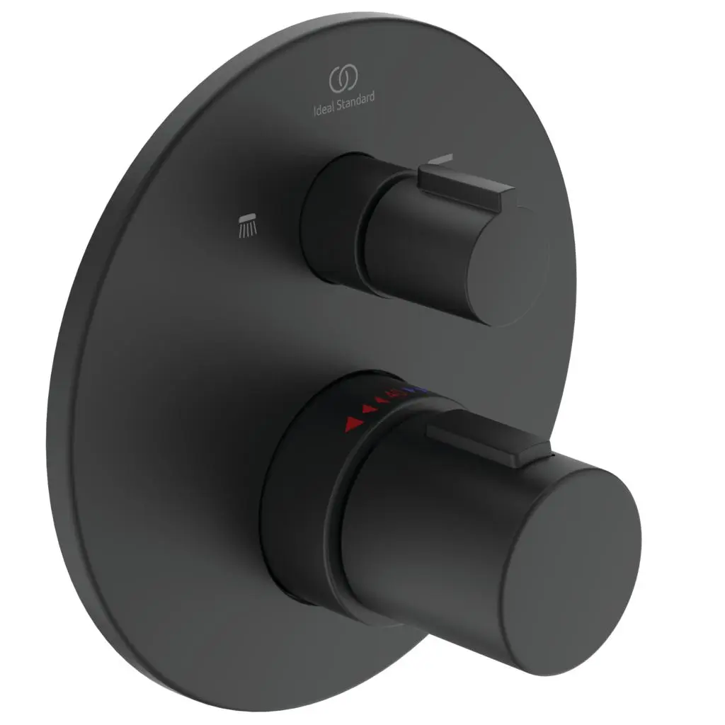 Ideal Standard CeraTherm - termostatisks vannas maisītājs, zemapmetuma, melns A5814XG