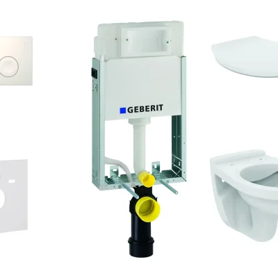 Geberit Kombifix - uzstādīšanas elements sienas WC Alpha ar WC sēdekli, ar vadības plati Delta21, alpu balta 110.100.00.1 NR1