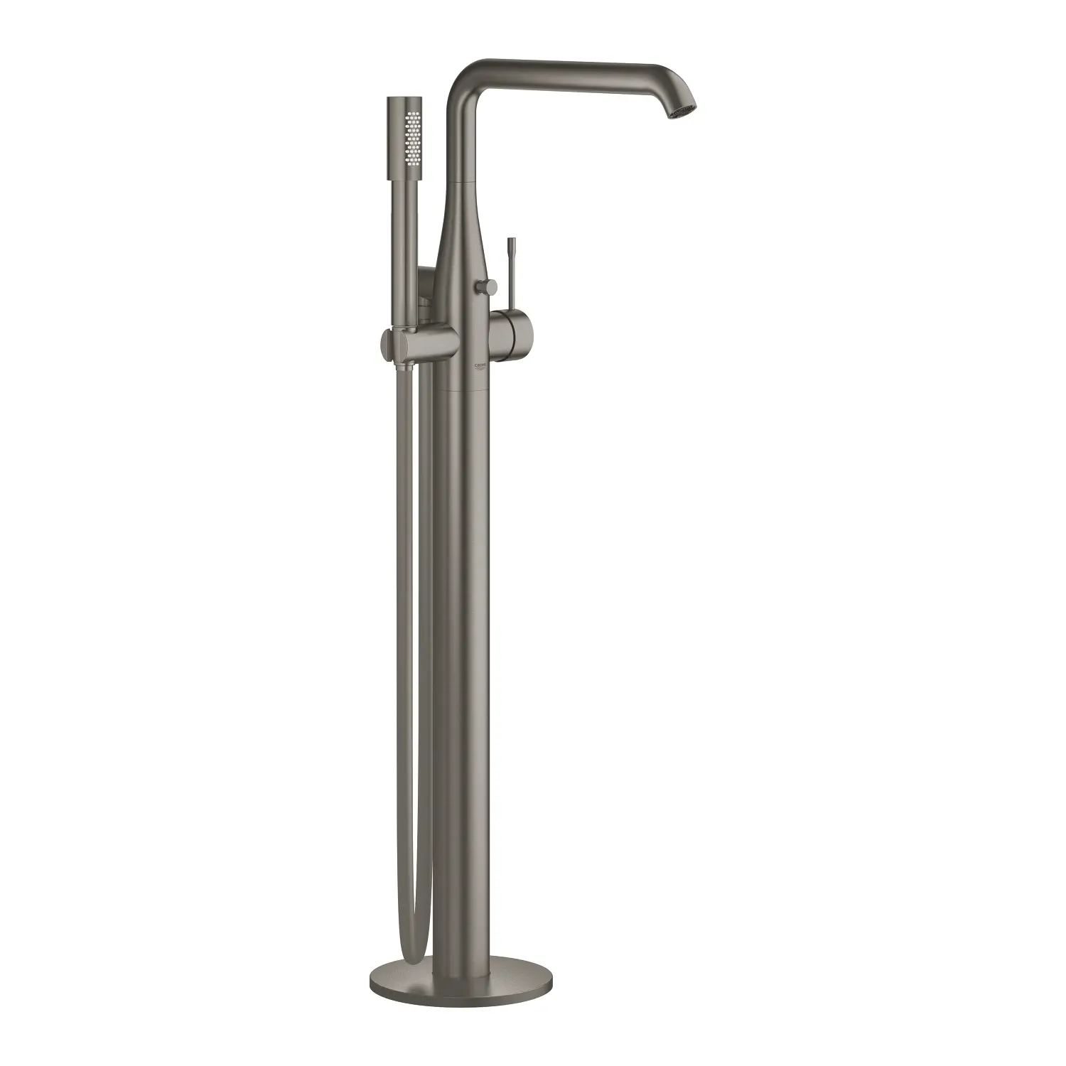 Grohe Essence - vannas maisītājs, grīdas montāža, matēts Hard Graphite 23491AL1