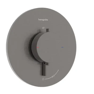 Hansgrohe Ecostat Comfort S - zemapmetuma dušas maisītājs, ar termostatu, melns hroms birstēts 33714340