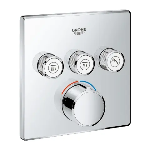 Grohe SmartControl - zemapmetuma maisītājs 3 patērētājiem, hromēts 29149000