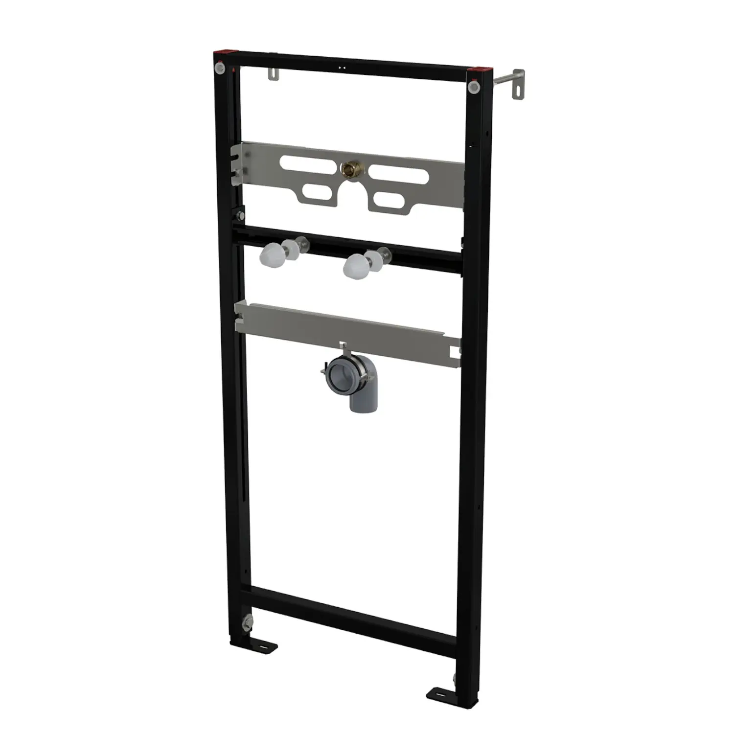 Alcadrain priekšsienas montāžas elementi - zemapmetuma elements pisuāram, būvaugstums 1,12 cm A107/1120
