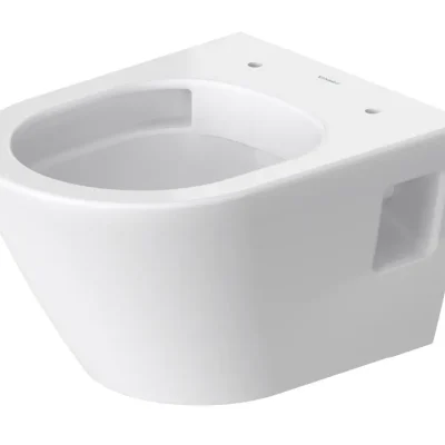 Duravit D-Neo - pie sienas stiprināms kompaktais WC ar WC sēdekli, Rimless, balts 45870900A1