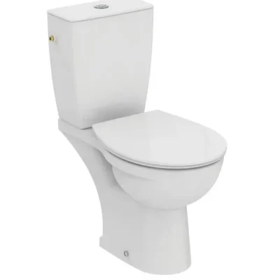 Ideal Standard Eurovit - WC komplekts ar SoftClose sēdekli, aizmugurējs izvads, balts W328501