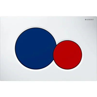 Geberit Sigma01 - vadības plate, balta/zila/sarkana 115.770.LB.5